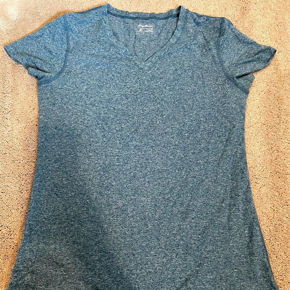 Eddie Bauer Blue Heather Active Top